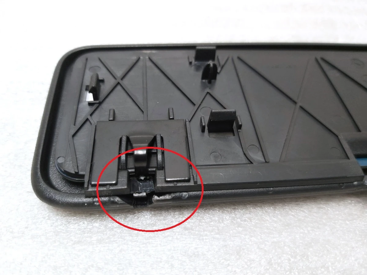 2 Дзеркало козирка сонцезахисного правого/лівого BLACK без підсвічування у зборі (з пошкодженням) Tesla model S REST 1143852-00-A