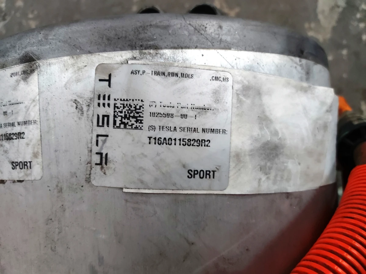 1 ASSEMBLY - PRODUCTION- SPORT REAR DRIVE UNIT - LDU in additional configuration Tesla model S, model S REST 1025598-00-I