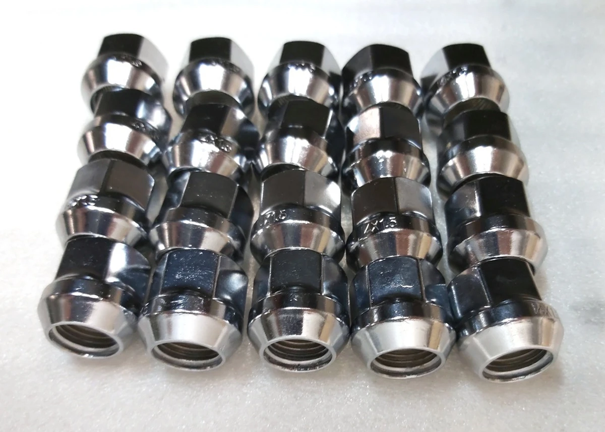 8 NUT LUG set M14x1.5 PC10 19 mm (20 pieces) Tesla all models 1027002-00-B