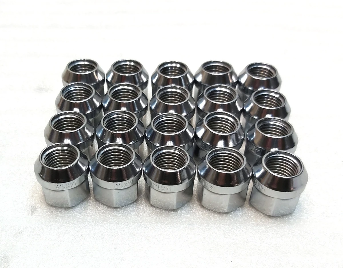 8 NUT LUG set M14x1.5 PC10 19 mm (20 pieces) Tesla all models 1027002-00-B