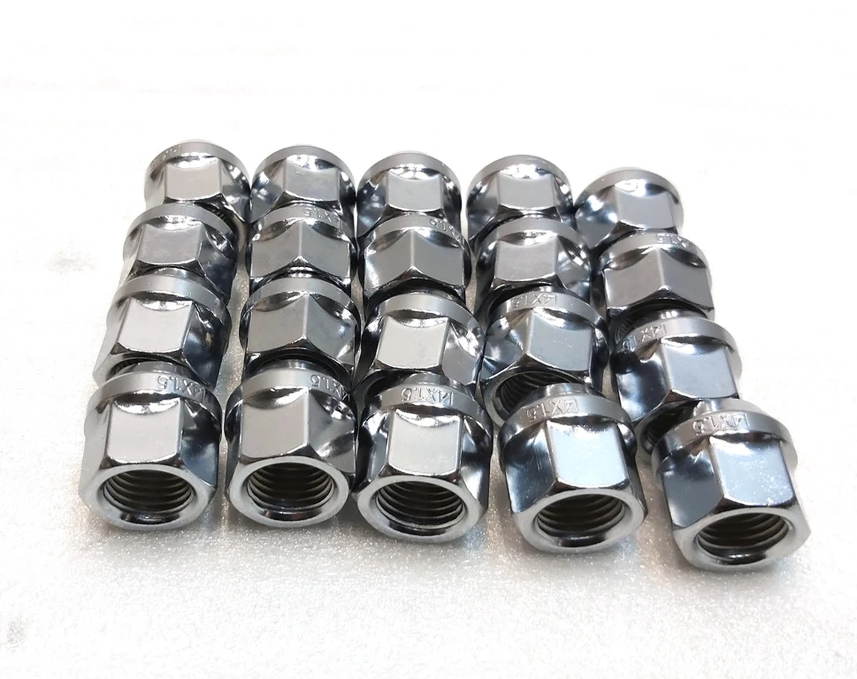 8 NUT LUG set M14x1.5 PC10 19 mm (20 pieces) Tesla all models 1027002-00-B