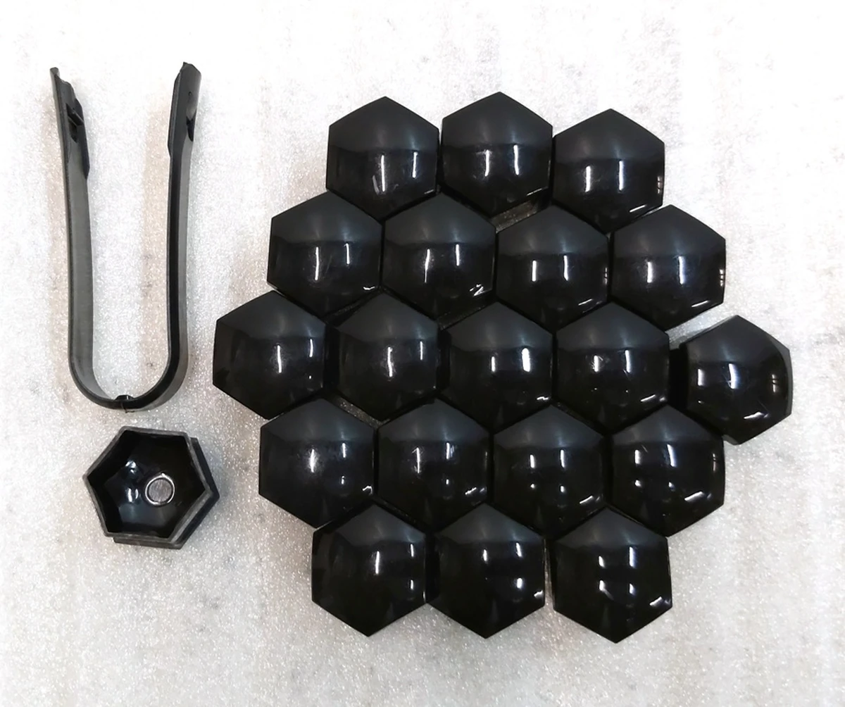 9 LUG NUT COVER d19 BLACK set d19 BLACK 20 pieces Tesla all models 1027010