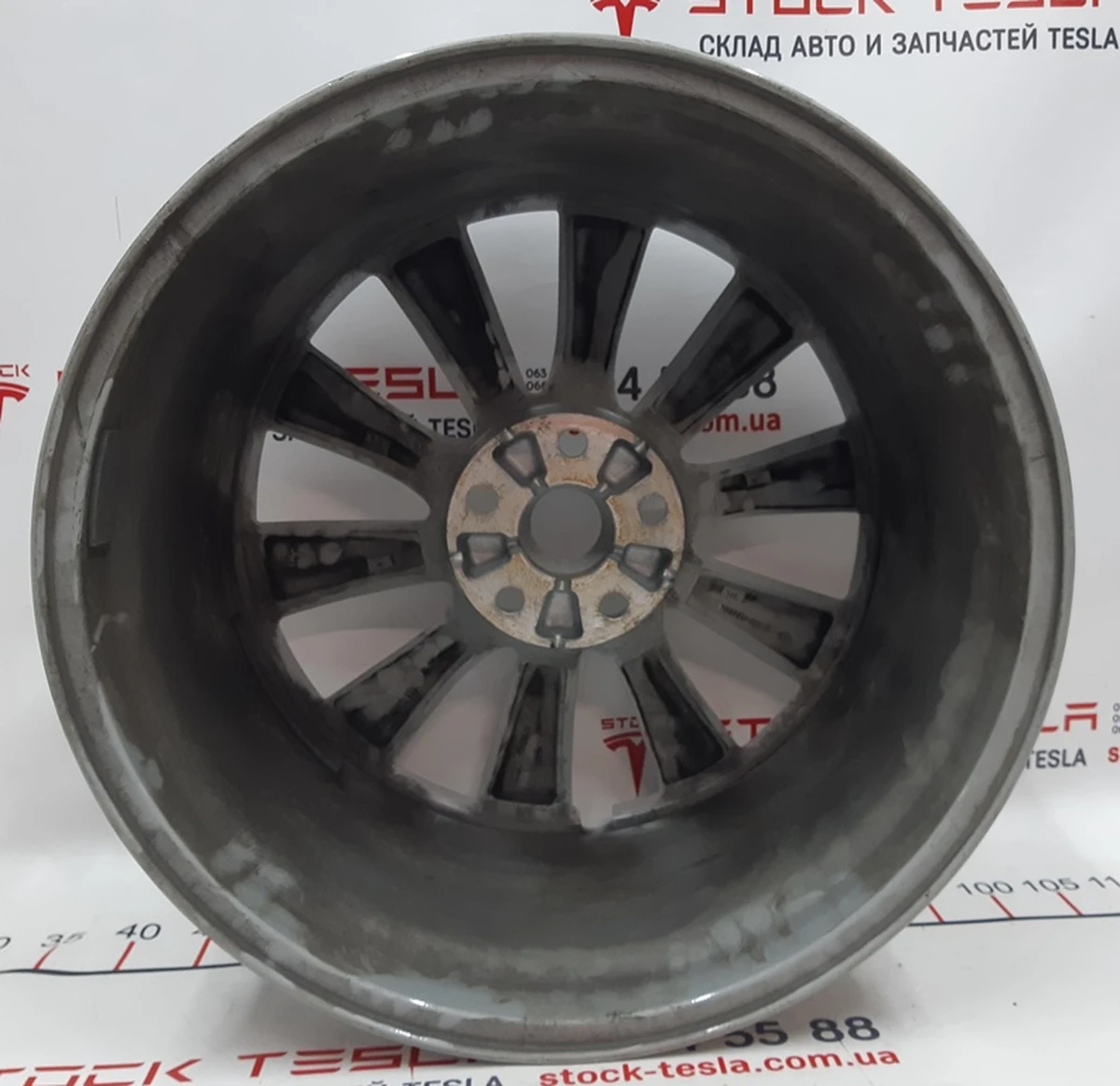 3 Диск колісний задній 20X10.0 J35 - SILVER SLIPSTREAM Tesla model X 1027225-00-B