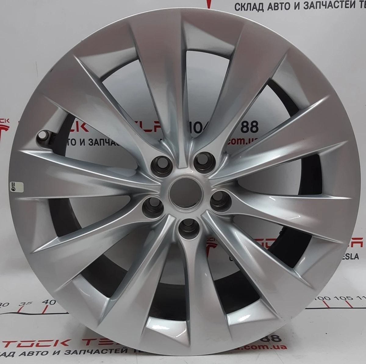 3 Диск колісний задній 20X10.0 J35 - SILVER SLIPSTREAM Tesla model X 1027225-00-B