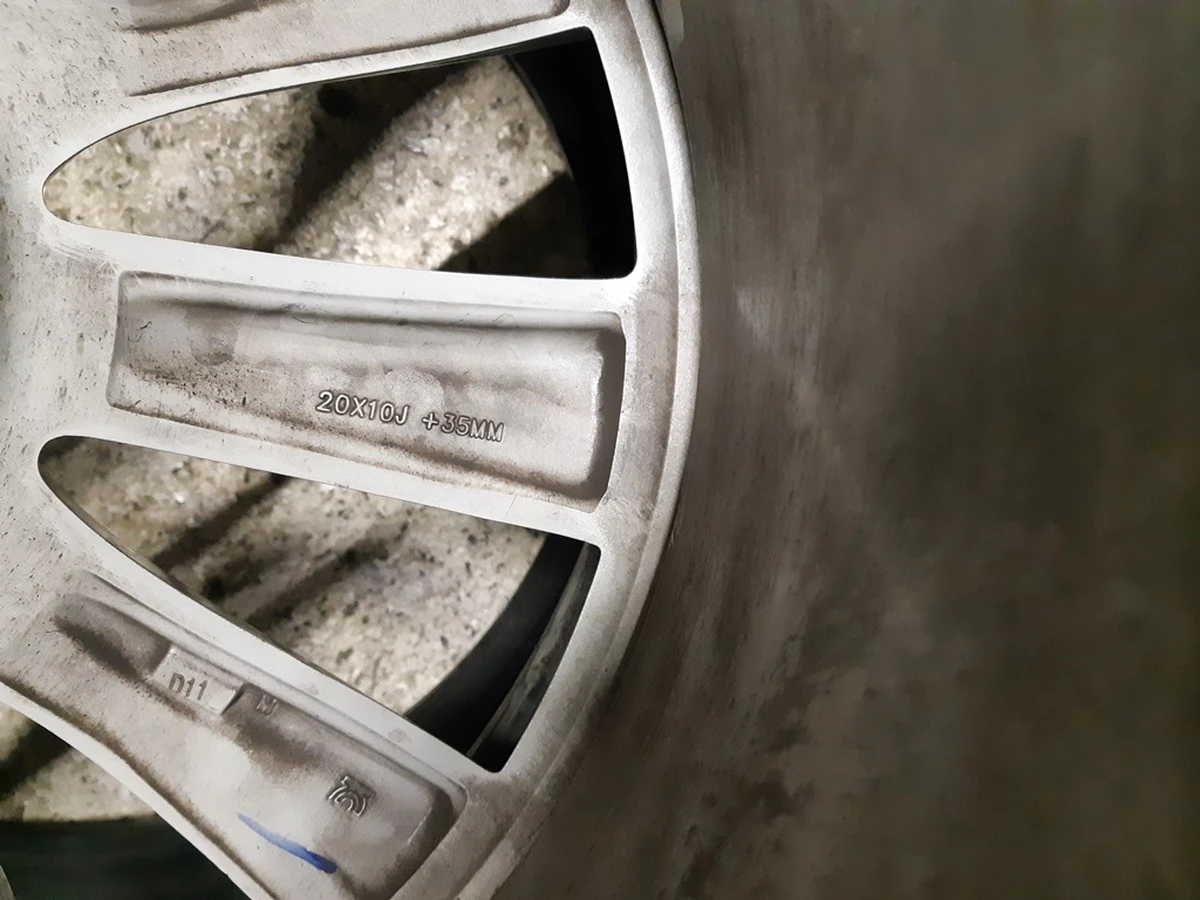 3 Диск колісний задній 20X10.0 J35 - SILVER SLIPSTREAM Tesla model X 1027225-00-B