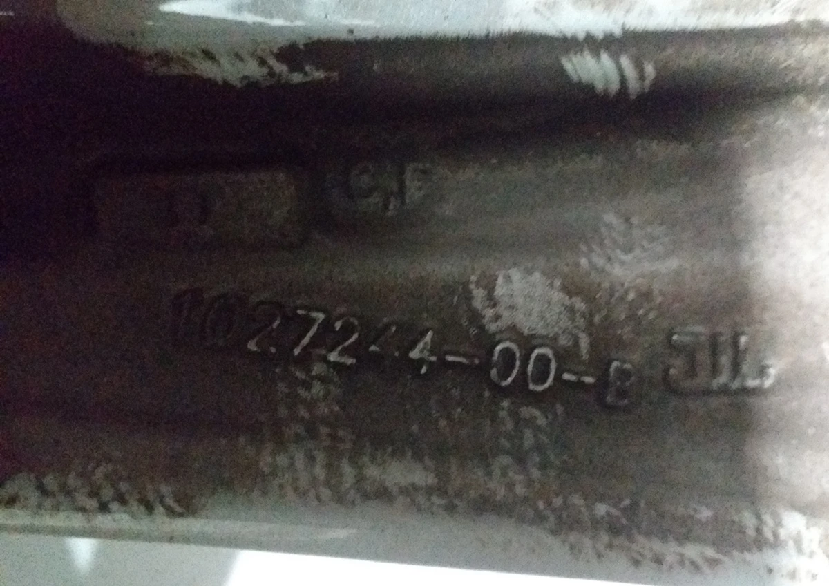 2 Диск колісний передній 20X9.0 J35 - SILVER SLIPSTREAM Tesla model X 1027244-00-A