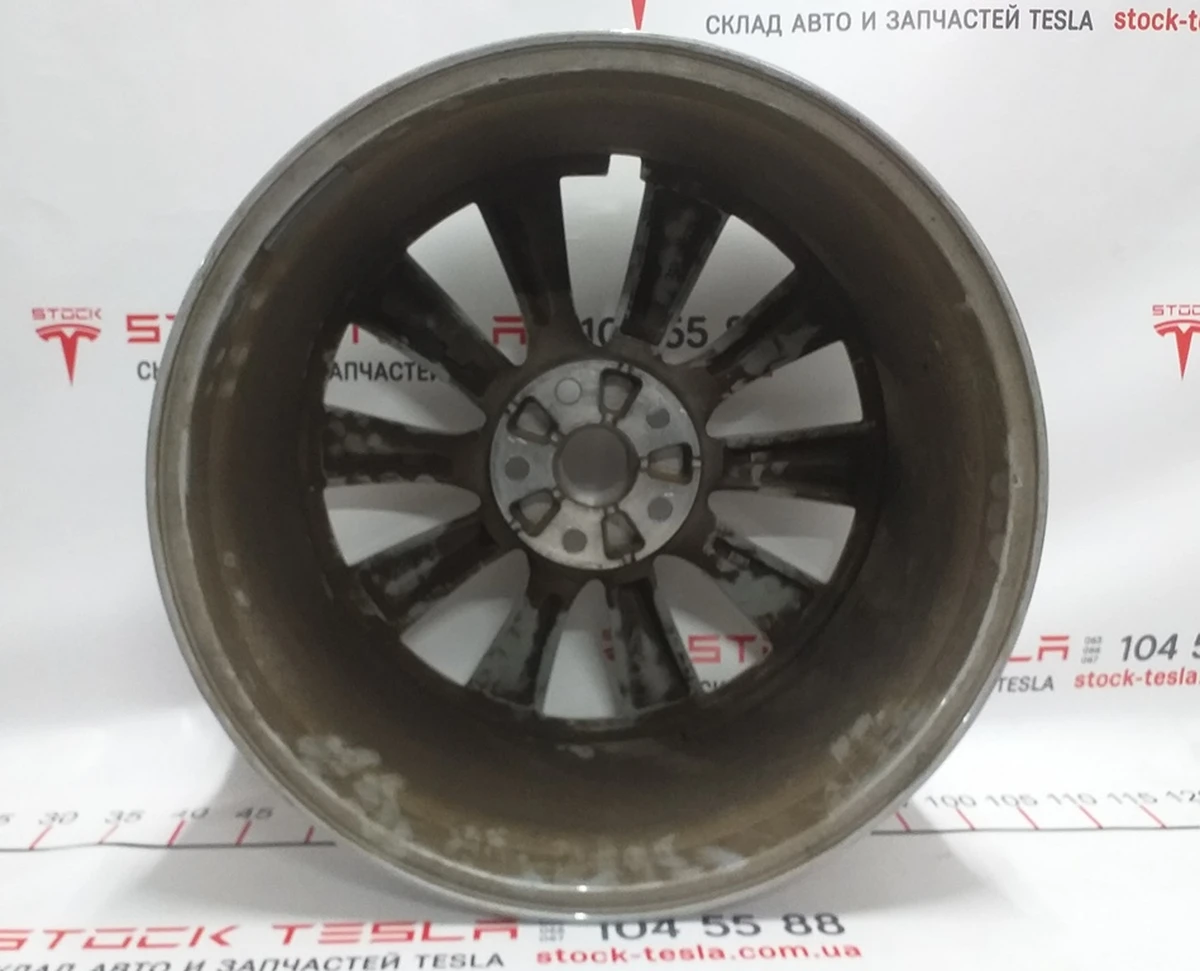 2 Диск колісний передній 20X9.0 J35 - SILVER SLIPSTREAM Tesla model X 1027244-00-A