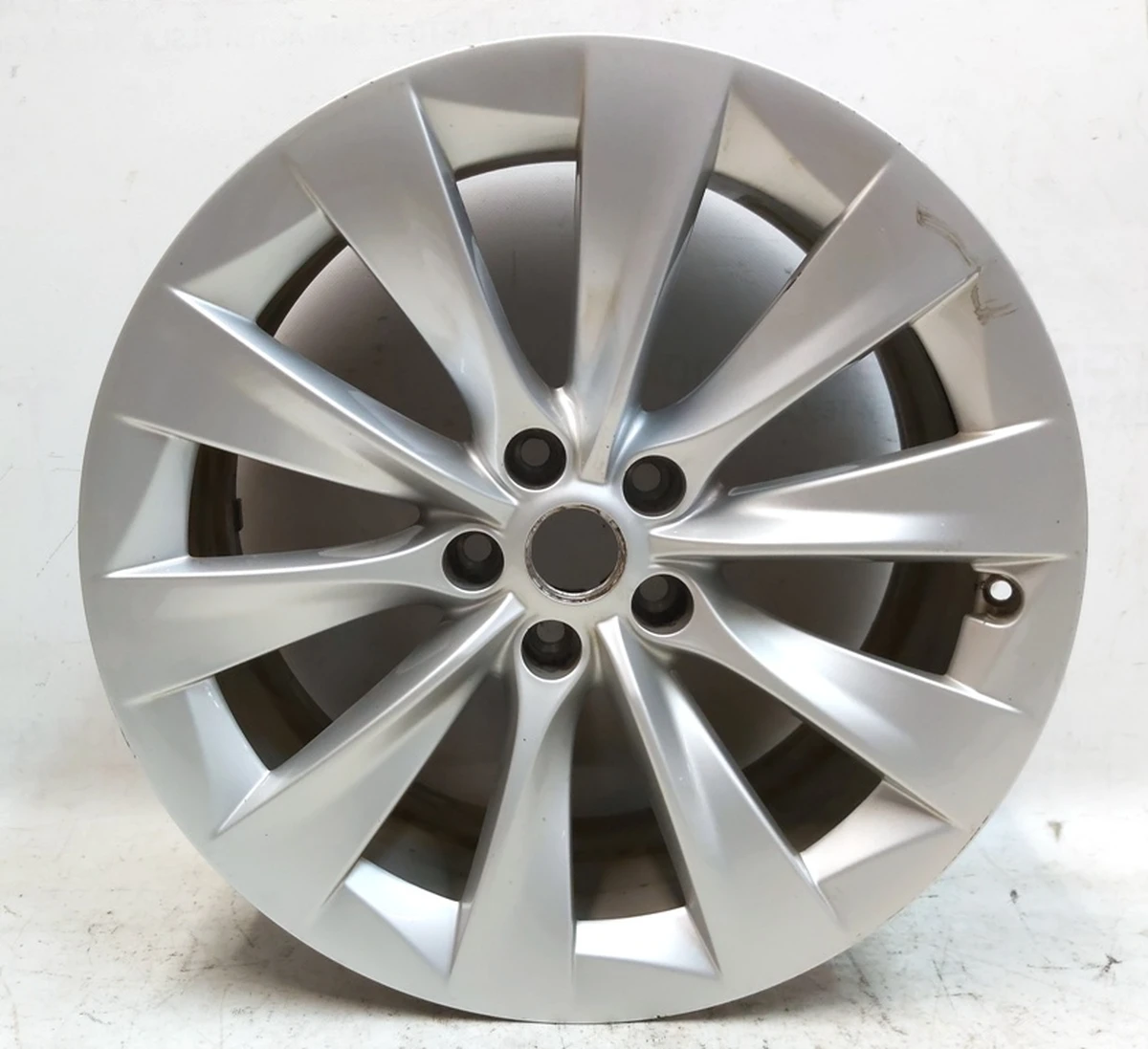 2 Диск колесный передний 20X9.0 J35 - SILVER SLIPSTREAM с повреждением Tesla model X 1027244-00-A