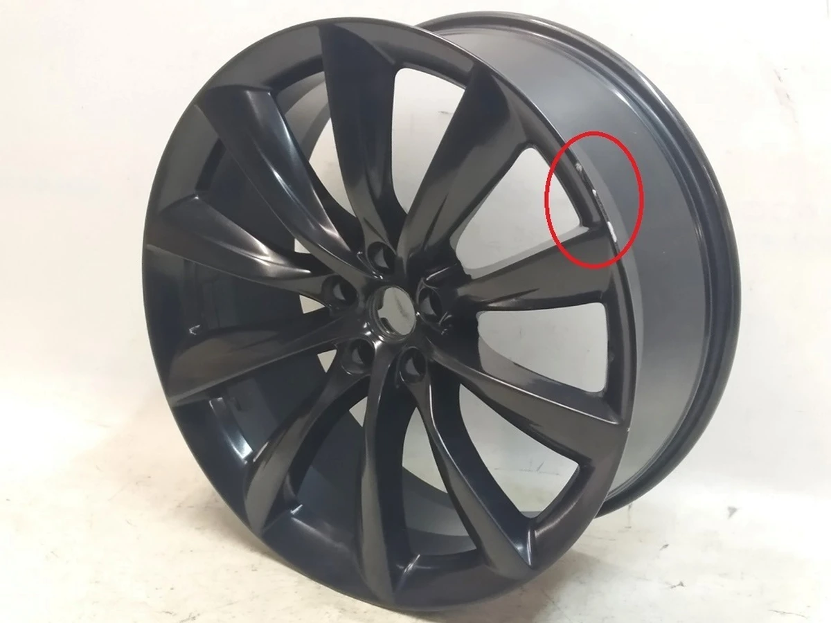 3 Диск колісний передній 22x9.0 J35 TURBINE BLACK (пошкодження) Tesla Model X 1089363-00-C
