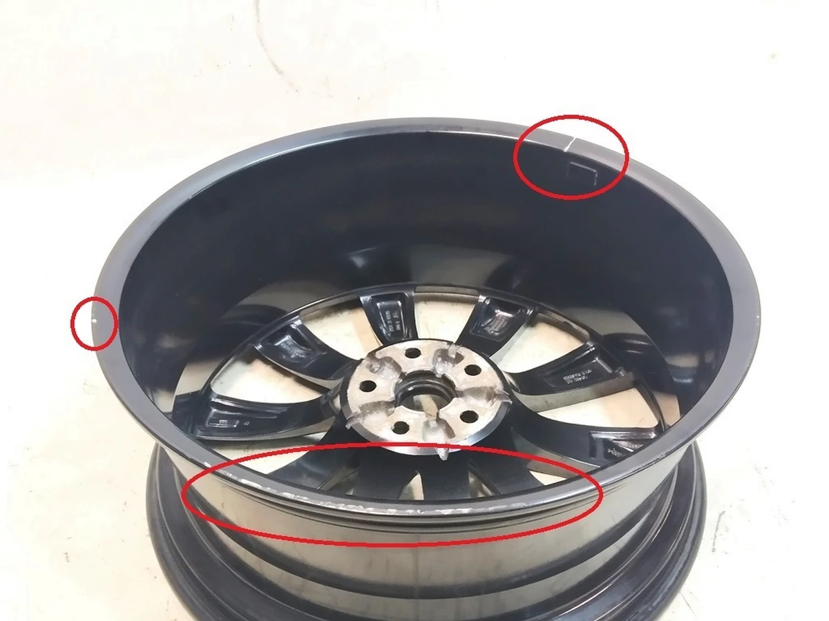 3 Диск колісний передній 22x9.0 J35 TURBINE BLACK (пошкодження) Tesla Model X 1089363-00-C