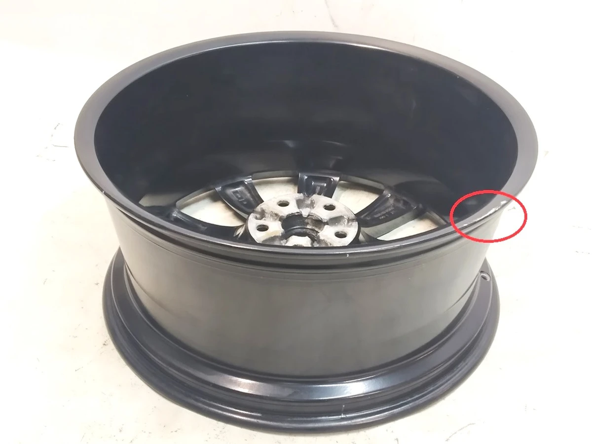 3 Rear wheel disk 22x10J ET35-TURBINE BLACK Tesla model X 1089366-00-C