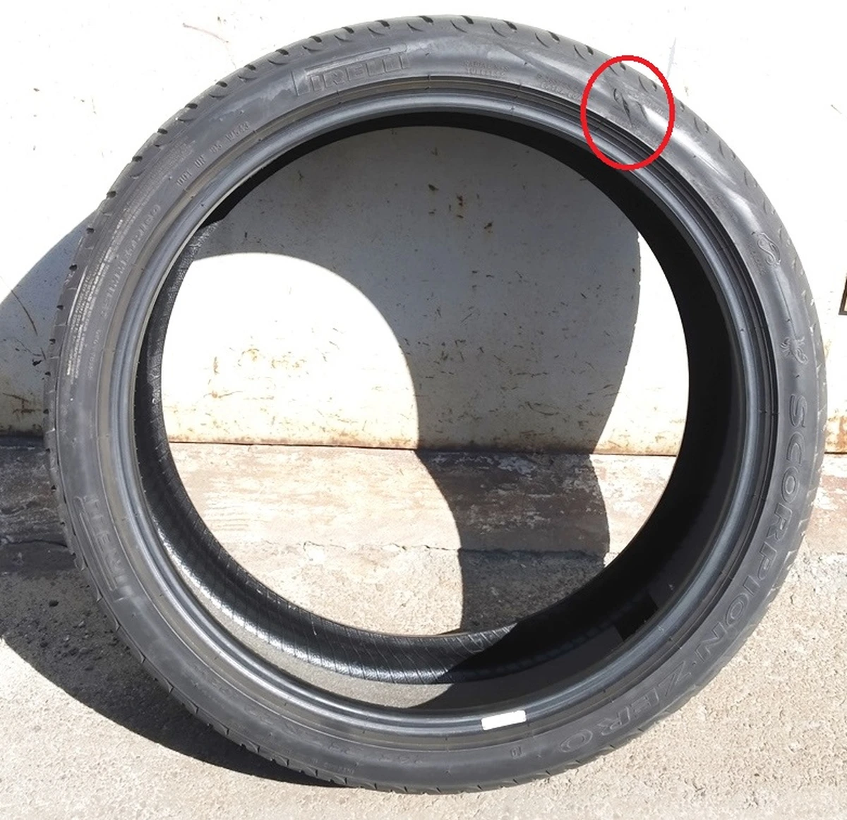 1 Шина 265/35 ZR22 102W A/S PIRELLI SCORPION ZERO PNCS TIRE 6.35 mm з пошкодженням Tesla model X 1027259-00-B