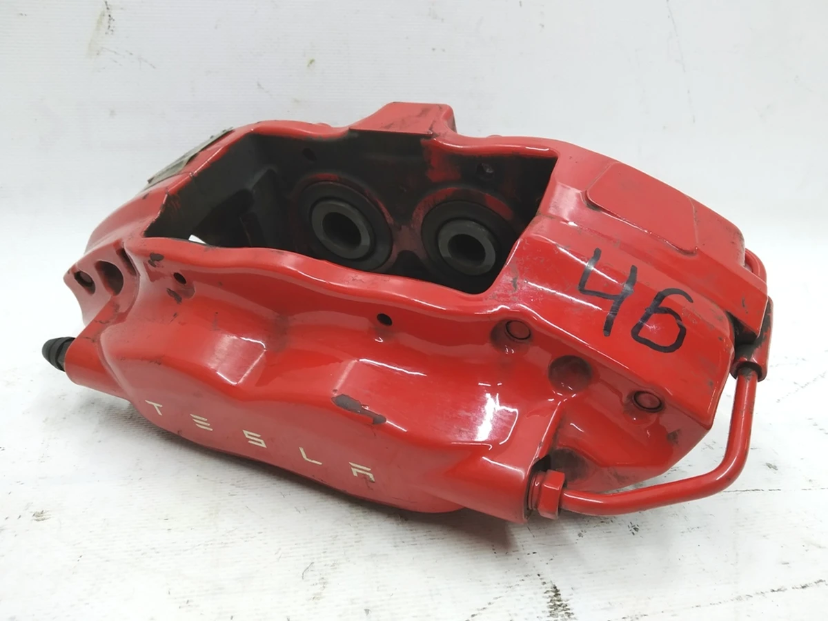 1 Супорт гальмівний лівий задній BREMBO PERF (Mexico) червоний Tesla Model S, Model S REST, Model X 1007888-01, 1078541-01, 6006434-01