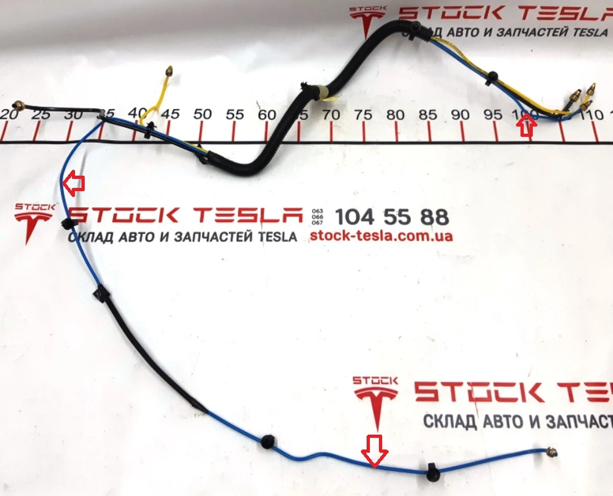 3 Пневмопровід компресор передній лівий (синій) Tesla model X 1027933-00-E