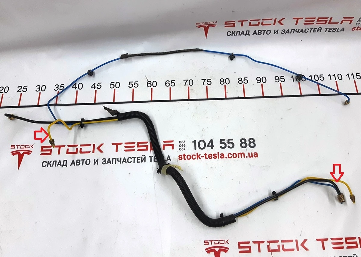 3 Pneumatic line compressor front right (yellow) Tesla model X 1027933-00-E