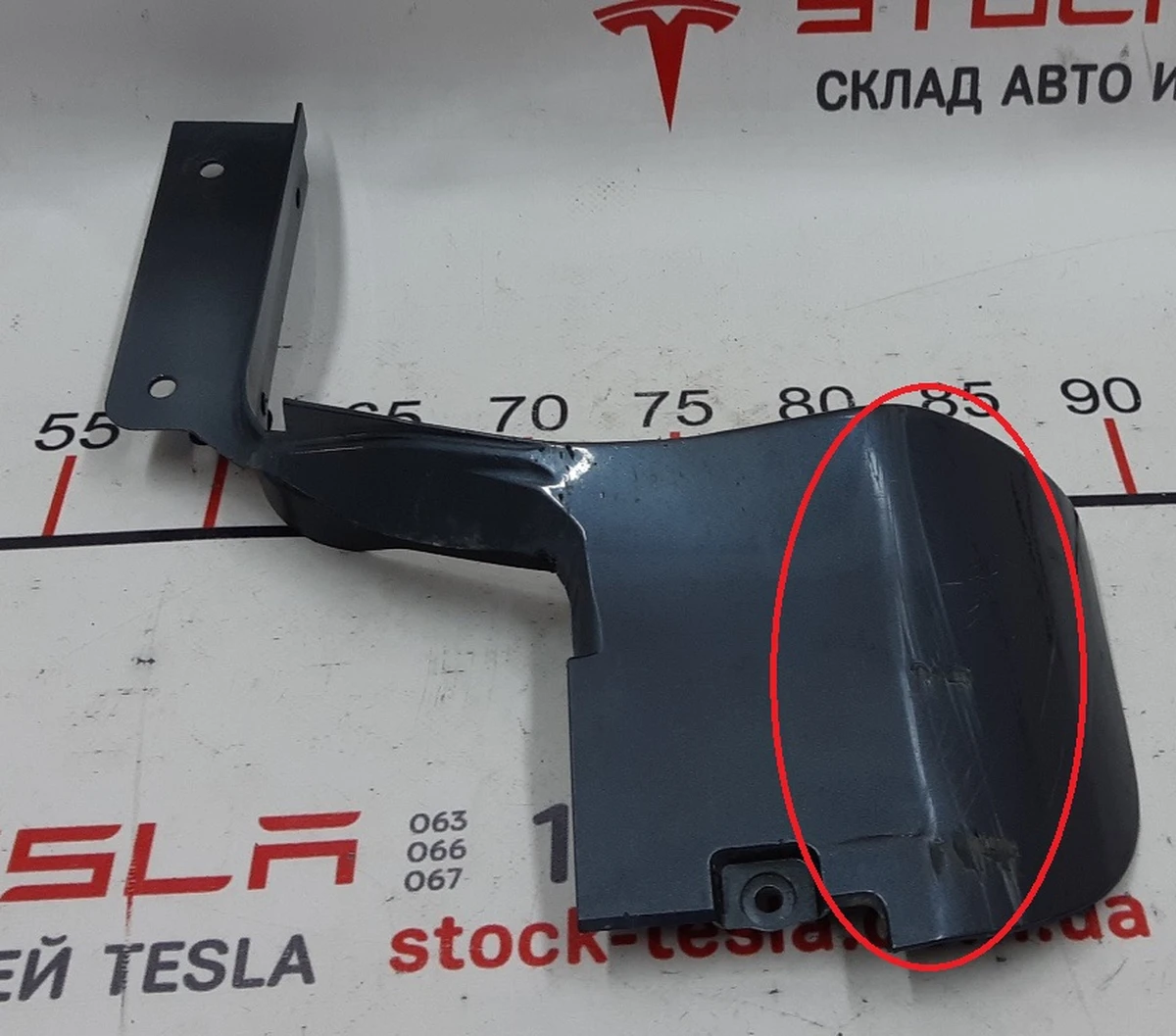 12 Обтекатель накладки порога правый (окрашен) PMNG с повреждением Tesla model S REST 1058758-00-A