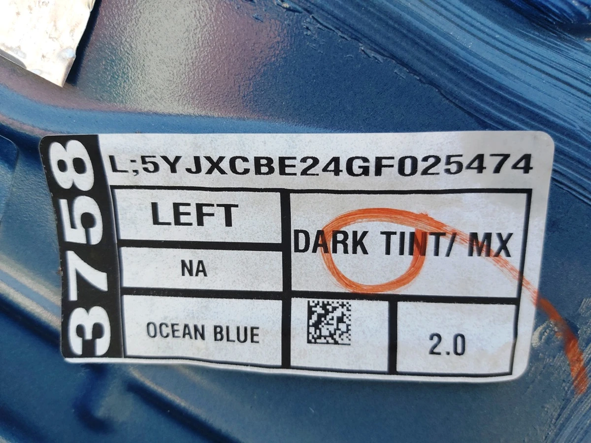 8 Двері задні ліві (метал) PPSB б/у Tesla model X 1069537-13-A