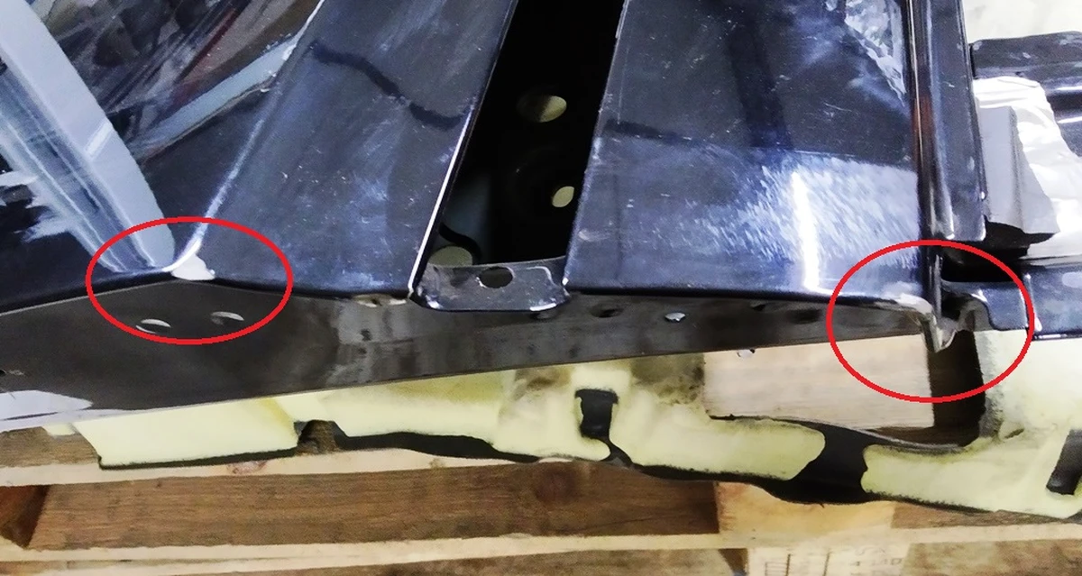 9 Двері задні права (метал) (з пошкодженнями) Tesla model X 1069538-E0-A