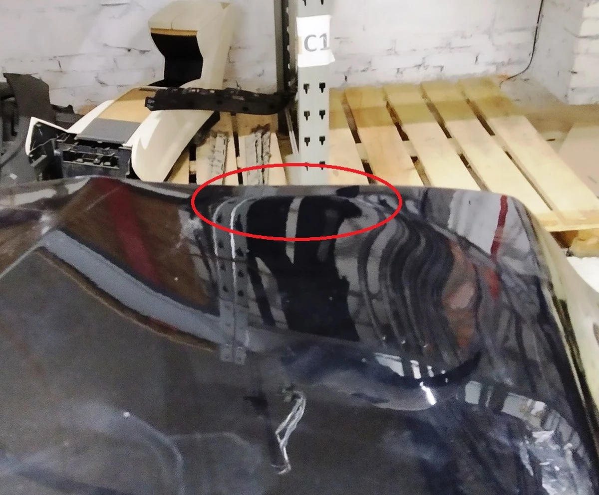 9 Двері задні права (метал) (з пошкодженнями) Tesla model X 1069538-E0-A