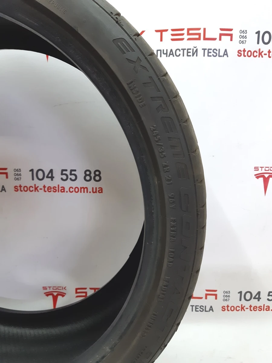 1 Комплект шин 245/35ZR21 96Y CONTINENTAL EXTREME CONTACT - 96Y Tesla model S 1030074-00-KK
