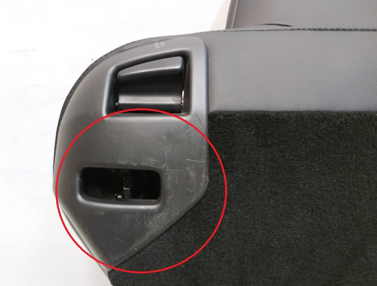 1 Спинка сидіння 2-го ряду подвійного BASE BLK (leather textile) Tesla model S, model S REST 1030472-01-B