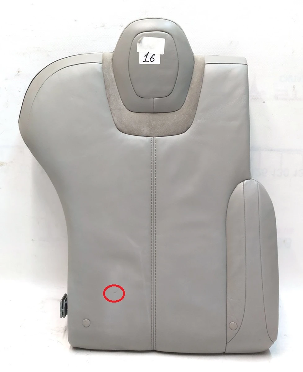 2 Спинка сиденья 2-го ряда одинарного PERF GRAY без подогрева Tesla model S, model S REST 1030484-04-A