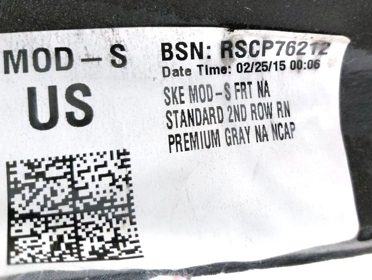 3 Диван второго ряда сидений (без подогрева и без датчиков присутствия) PREMIUM GRAY Tesla model S 1030571-04-B