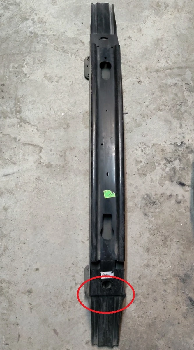 21 Підсилювач бампера переднього RWD (USA) із пошкодженням Tesla model S 1031141-00-B