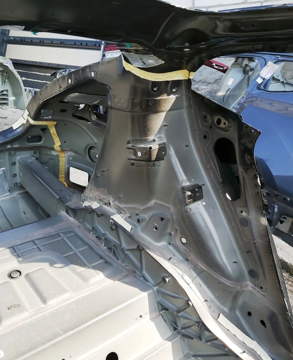 3 Rear left fender quarter (large charging port seat) PBSB Tesla model S 1055951-S0-A