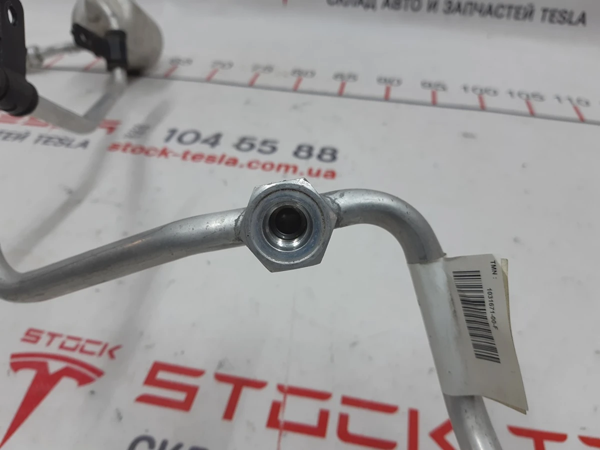 5 Трубка кондиціонера радіатора ліва з осушувачем AWD з пошкодженням Tesla model S, model S REST 1031671-00-I