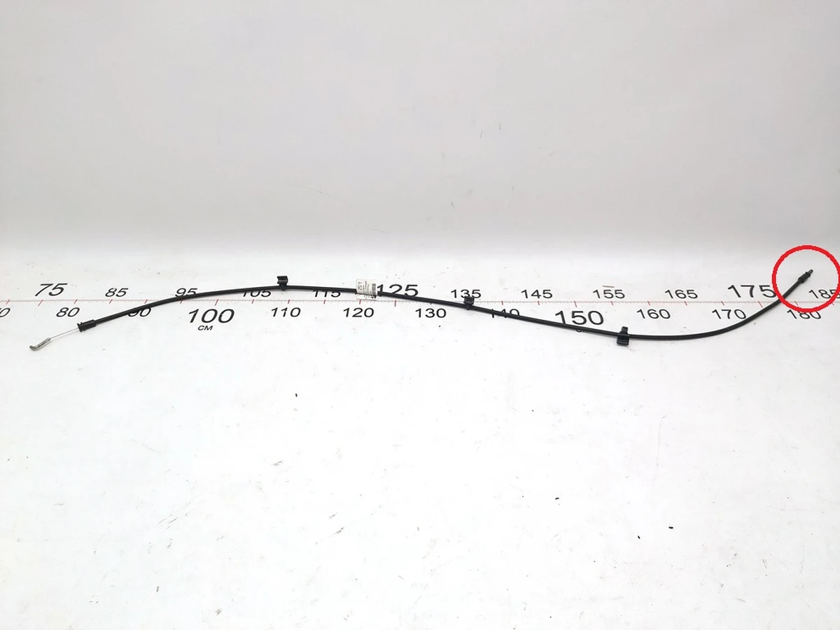 7 Тросик замку капота вторинний (довгий) 117см з ушкодженням Tesla Model S, Model X 1061816-00-E