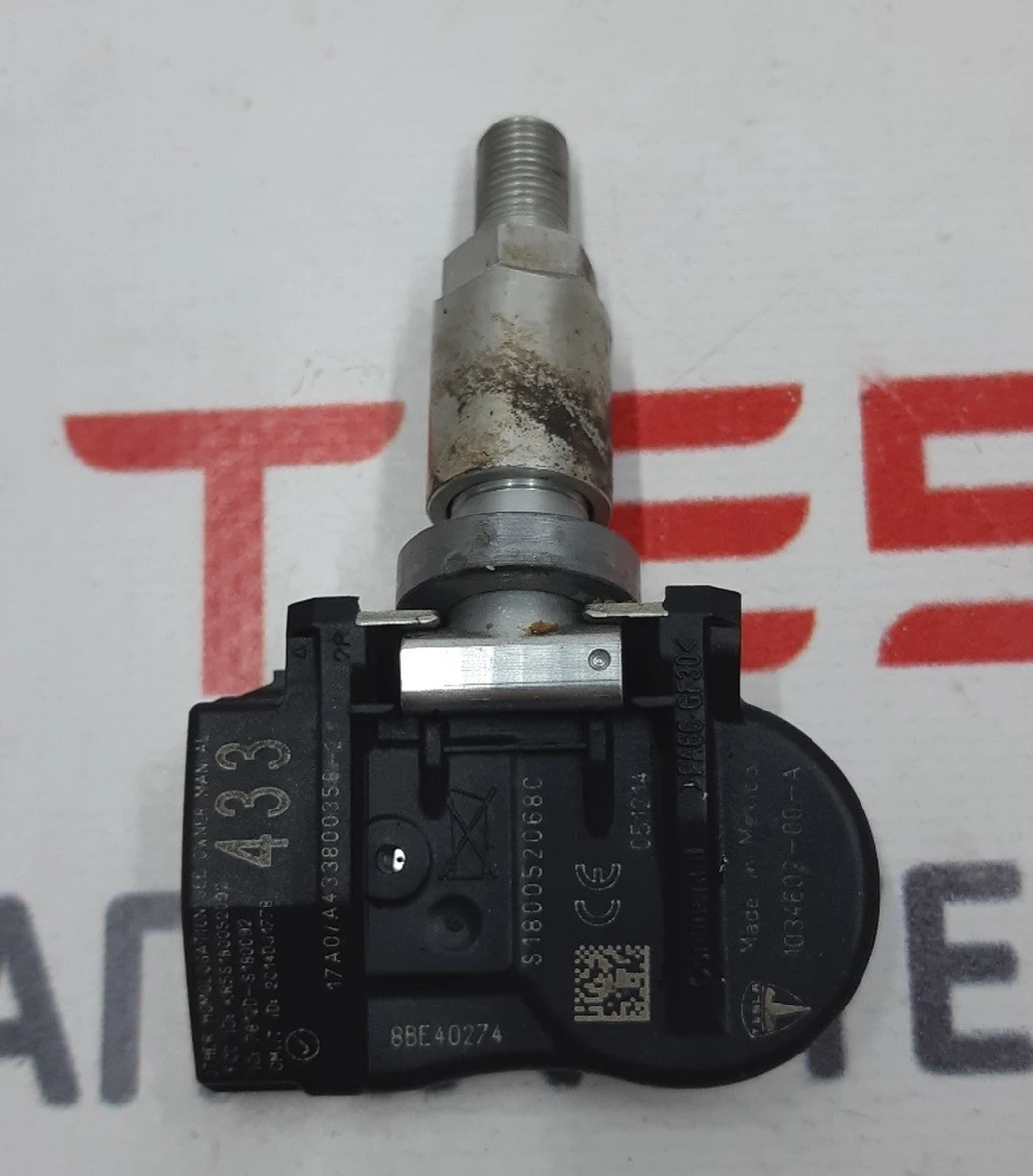Датчик давления в шинах TPMS 433 MHz (SILVER WITH SILVER CAP) Tesla model X 3 S REST 1034602-00-C