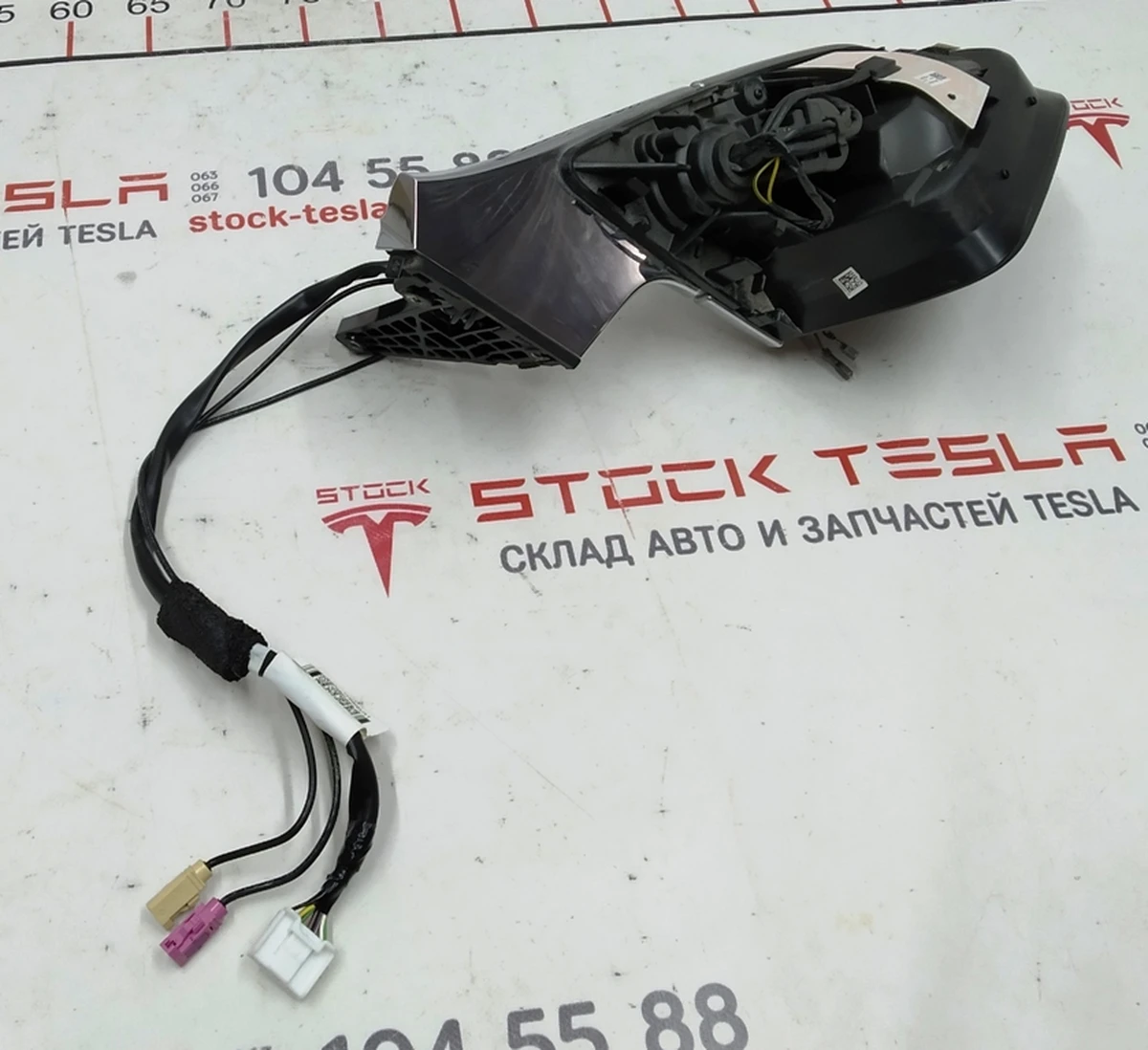 2 Exterior right mirror PREMIUM assembly (without mirror element and top trim) Tesla model X 1035181-00-J