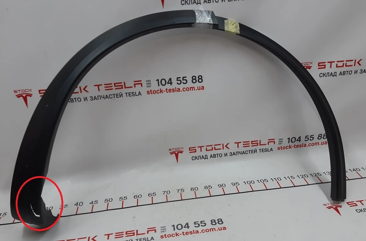 7 Накладка крыла заднего правого пластик с повреждением Tesla model X 1035291-00-G