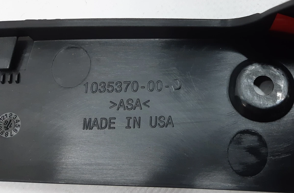 2 Number plate light bracket and chrome. trunk lid lining NEW Tesla model X 1046925-00-E