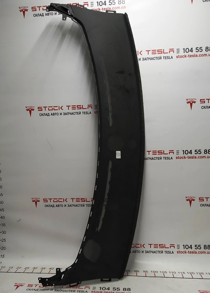 1 Панель кріплення дефлекторів обдування лобового скла (суцільна сіточка) Tesla Model X 1035569-00-J