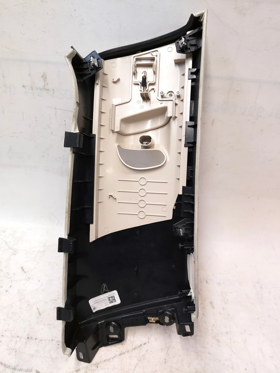 10 B-PILLAR UPPER LEFT HAND NEW ALCANTARA CREAM GRAPH Tesla Model X 1035951-17-I