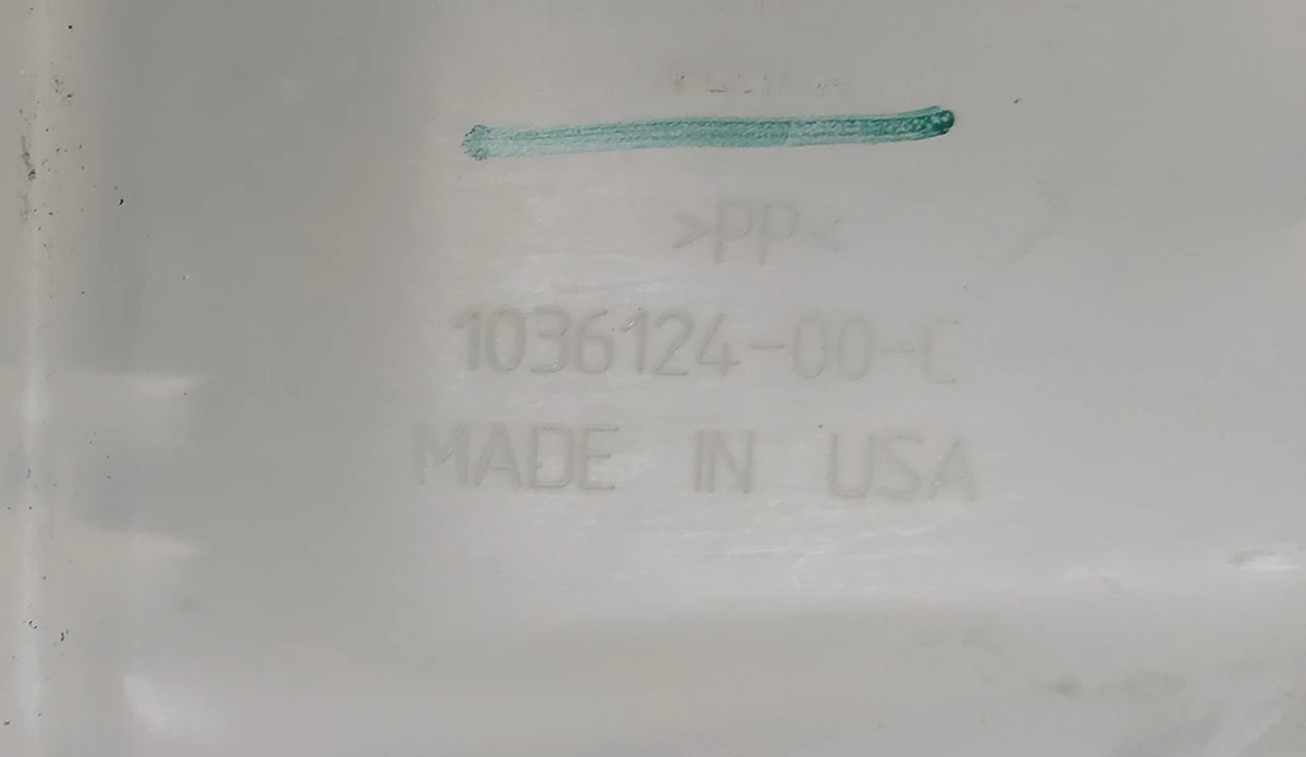 1 ASY,COOLANT BOTTLE,DM,MDL S X AWD Tesla model S, model S REST, model X 1036124-00-D