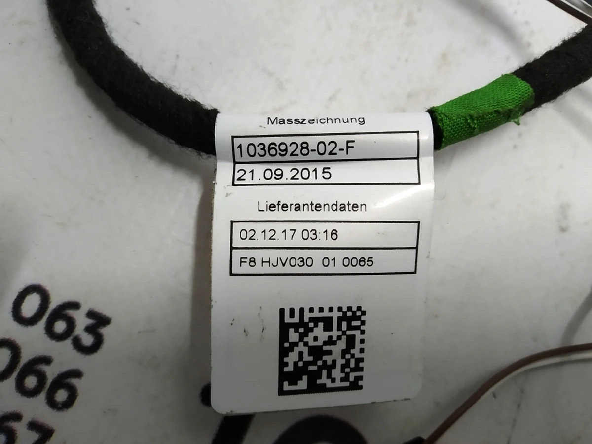 10 Електропроводка двері передньої правої Tesla Model X 1036928-02-F