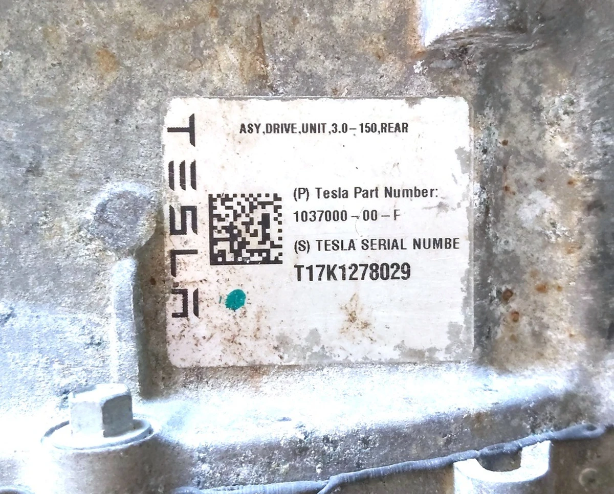 1 ASY,DRIVE,UNIT,3.0-150,REAR, ALUMINUM ROTOR without heat exchanger with damage Tesla model S REST, model X 1037000-20-A