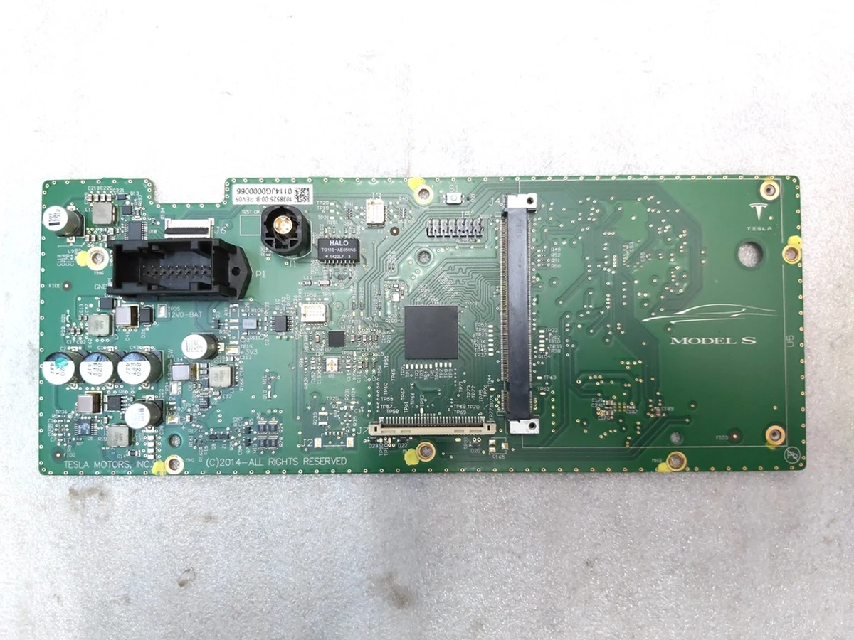 1 Материнська плата щитка приладів допоміжного монітора Tesla model S, model S REST, model X 1004788-00-D