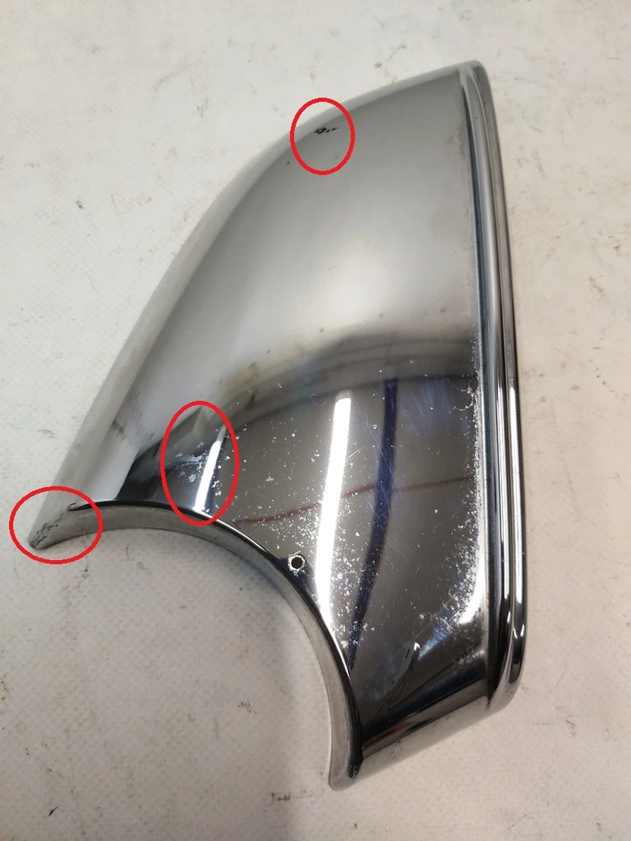 1 Накладка дзеркала зовнішнього лівого нижня 2148.3005 CHROME із пошкодженням Tesla Model S, Model S REST 1041317-00