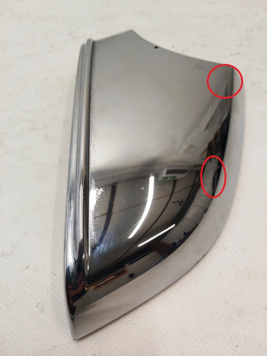 1 Накладка дзеркала зовнішнього лівого нижня 2148.3005 CHROME із пошкодженням Tesla Model S, Model S REST 1041317-00