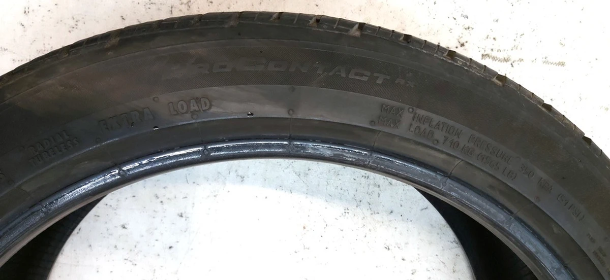 1 Шина 235/40R19 96W A/S CONTINENTAL PROCONTACT RX TIRE 4,67мм Tesla model 3 1044255-00-A