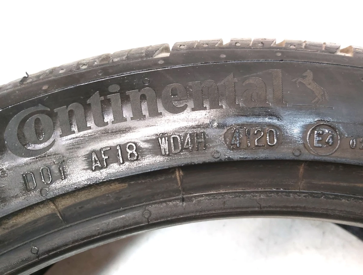 1 TIRE 235/40R19 96W M/S CONTINENTAL PROCONTACT RX 6.91mm data 41/20 Tesla model 3 1044255-00-B