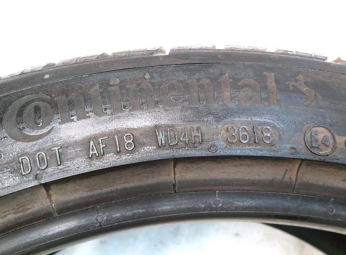 1 Шина 235/40R19 96W M/S CONTINENTAL PROCONTACT RX 6.70mm data 36/18 Tesla model 3 1044255-00-B
