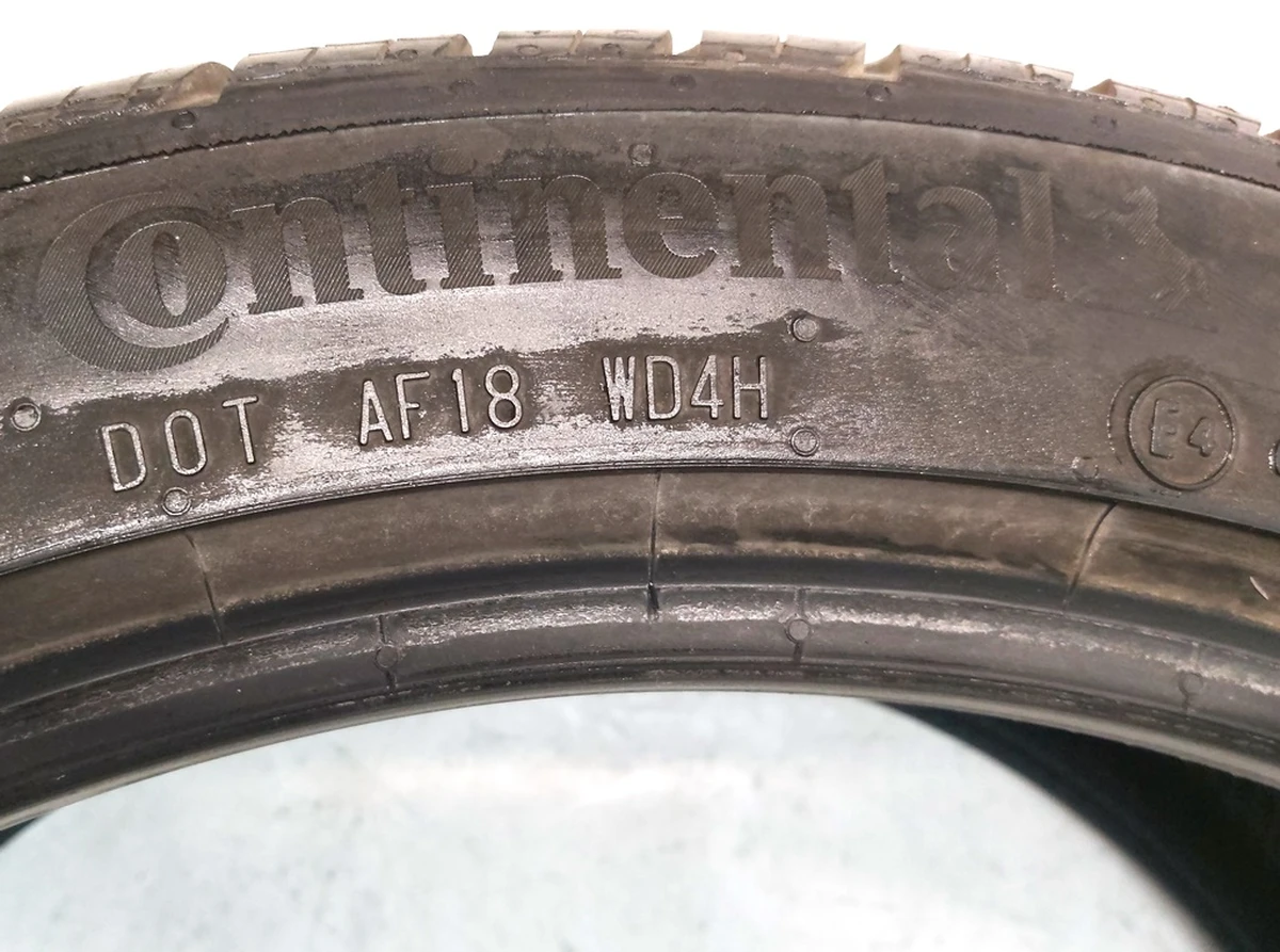 1 Шина 235/40R19 96W M/S CONTINENTAL PROCONTACT RX 6.70mm data 36/18 Tesla model 3 1044255-00-B