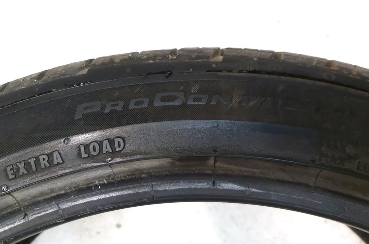 1 Шина 235/40R19 96W M/S CONTINENTAL PROCONTACT RX 6.70mm data 36/18 Tesla model 3 1044255-00-B