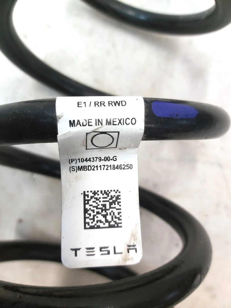 Пружина амортизатора переднего Е1 RWD Tesla model 3 1044379-00-G