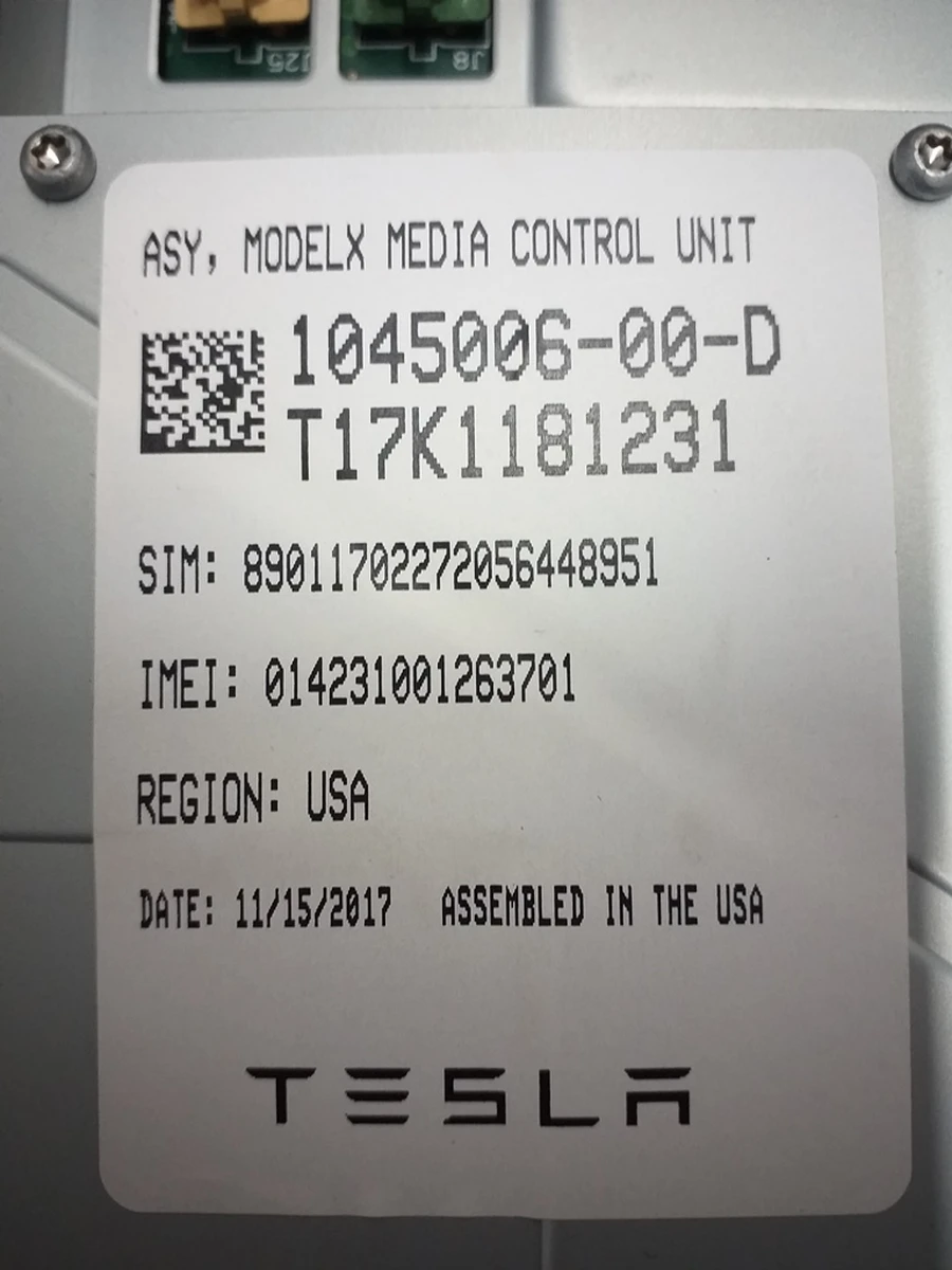 Main control unit (large MCU touch screen) without TEGRA {MSR_MX} 1045006-00-H